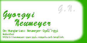 gyorgyi neumeyer business card